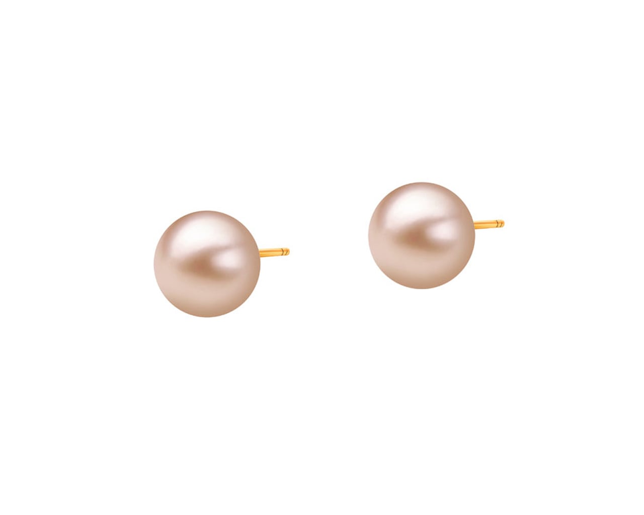Złote kolczyki - perły