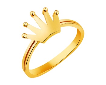 Złoty pierścionek - korona