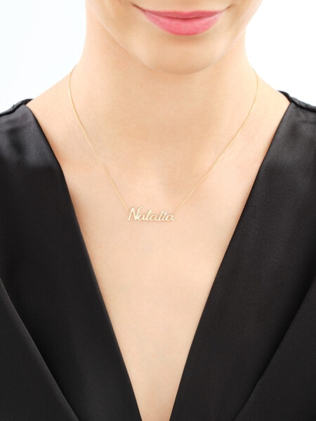 9ct Yellow Gold Necklace with Diamond - 0,005 ct - fineness 9 K