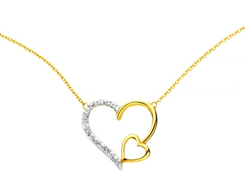 9ct Yellow Gold Necklace with Diamonds 0,01 ct - fineness 9 K></noscript>
                    </a>
                </div>
                <div class=