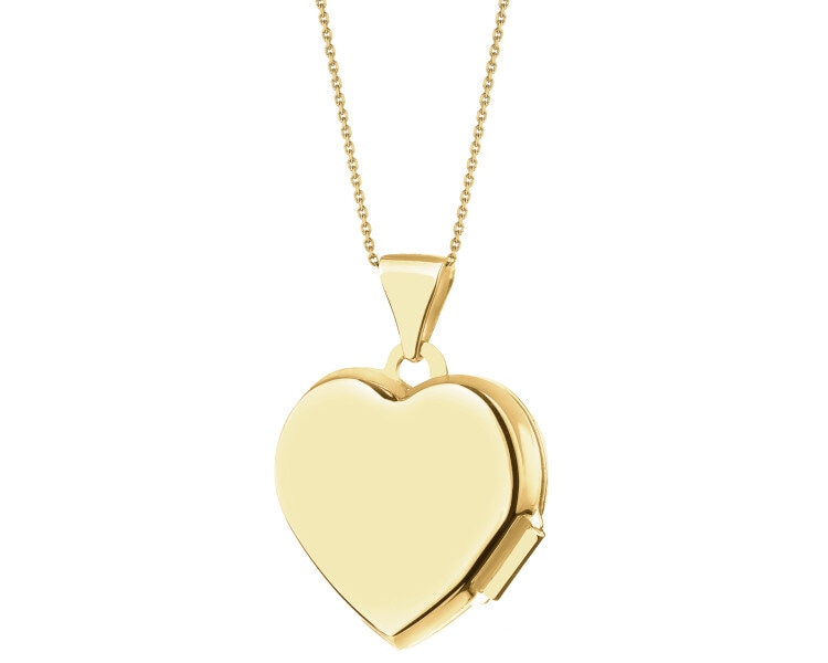 9ct Yellow Gold Pendant with Diamond - 0,005 ct - fineness 9 K