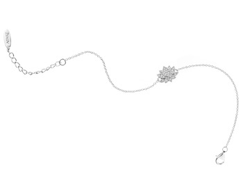 Rhodium Plated Silver Bracelet with Cubic Zirconia></noscript>
                    </a>
                </div>
                <div class=