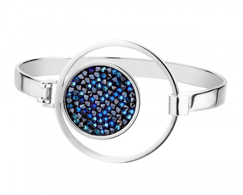 Stainless Steel Bracelet with Crystal