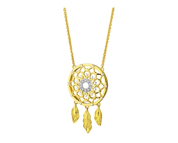 14ct Yellow Gold Necklace with Diamonds 0,03 ct - fineness 14 K></noscript>
                    </a>
                </div>
                <div class=