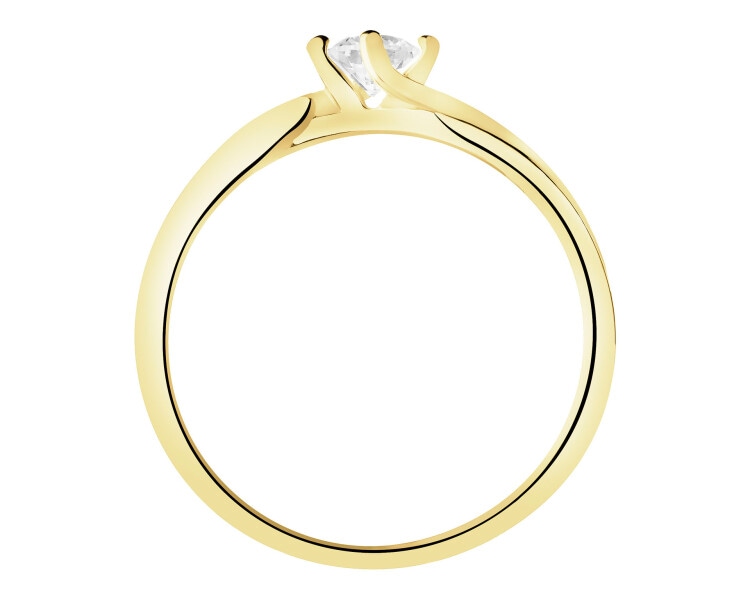 14ct Yellow Gold Ring with Cubic Zirconia