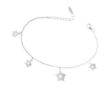 Sterling Silver Bracelet - Snowflakes, Stars