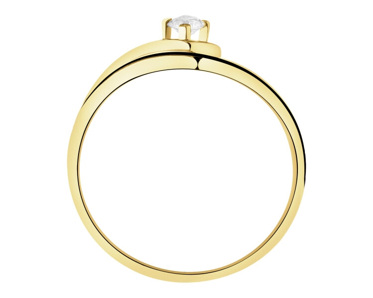 14ct Yellow Gold Ring with Cubic Zirconia
