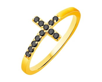 Złoty pierścionek z cyrkoniami - krzyż></noscript>
                    </a>
                </div>
                <div class=