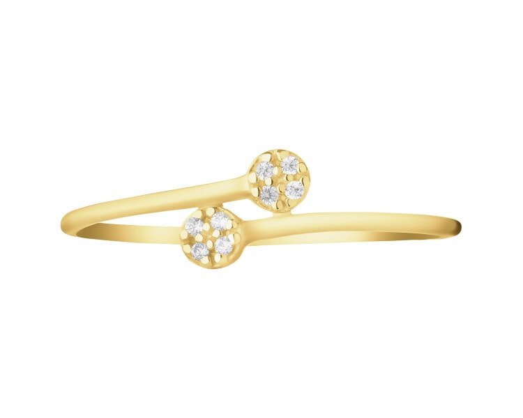 14ct Yellow Gold Ring with Cubic Zirconia