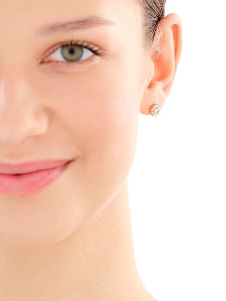 Złote kolczyki, zawieszka i łańcuszek - komplet