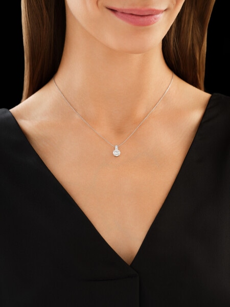 14ct White Gold Pendant with Diamonds - 0,64 ct - fineness 14 K