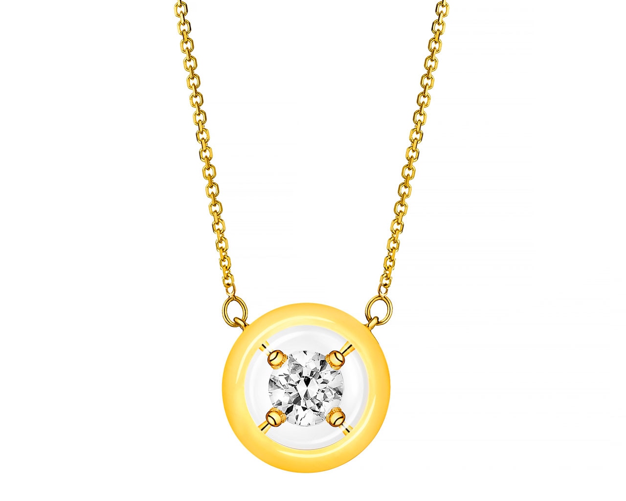 Fine Floating Diamond Necklace | 14ct Solid Gold | Missoma