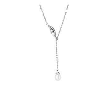 Naszyjnik srebrny z perłą i cyrkoniami - skrzydło></noscript>
                    </a>
                </div>
                <div class=