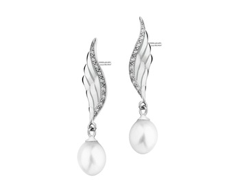 Kolczyki srebrne z perłami i cyrkoniami - skrzydła></noscript>
                    </a>
                </div>
                <div class=