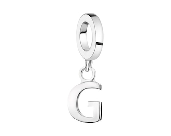 Zawieszka srebrna beads - litera G