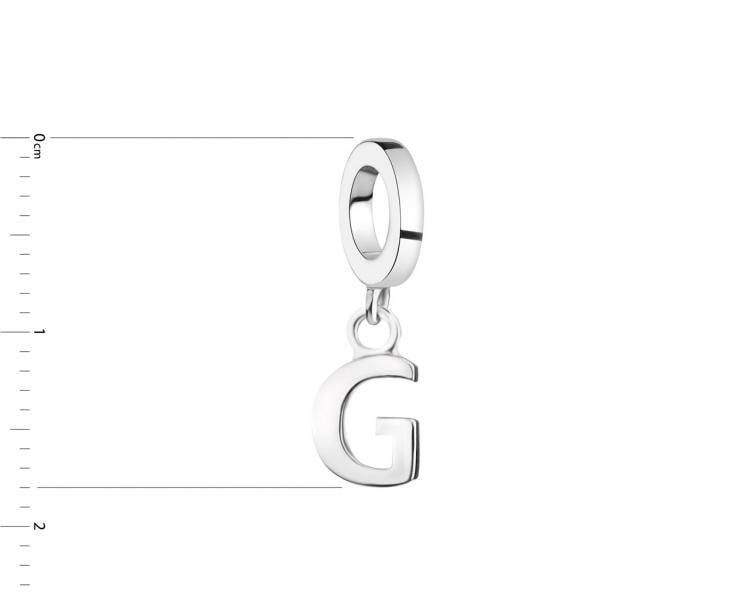 Stříbrný přívěsek Beads - písmeno G