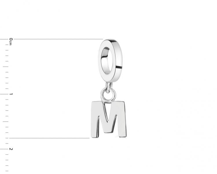 Stříbrný přívěsek Beads - písmeno M