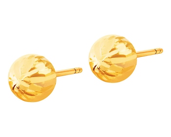 Złote kolczyki  - kulki