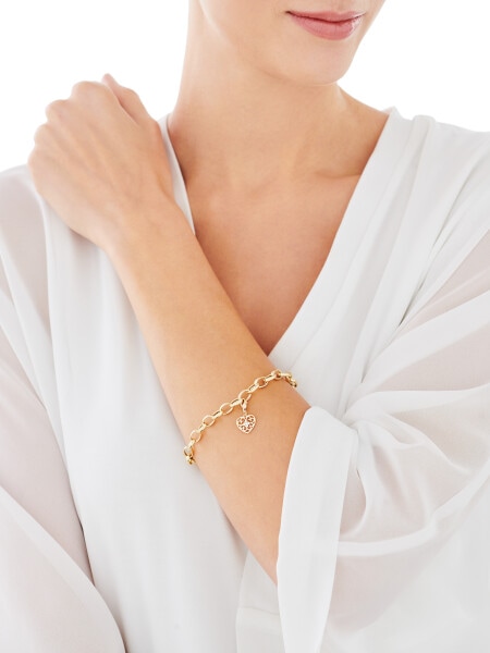 9ct Yellow Gold Pendant with Diamond - 0,008 ct - fineness 9 K