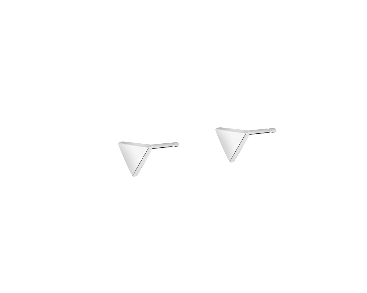 Rhodium Plated Silver Earrings 