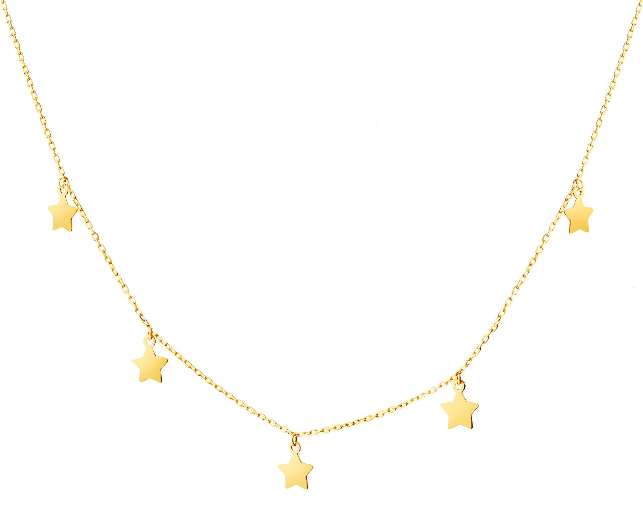 Złoty naszyjnik - gwiazdy