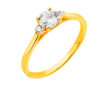 8ct Yellow Gold Ring with Cubic Zirconia></noscript>
                    </a>
                </div>
                <div class=