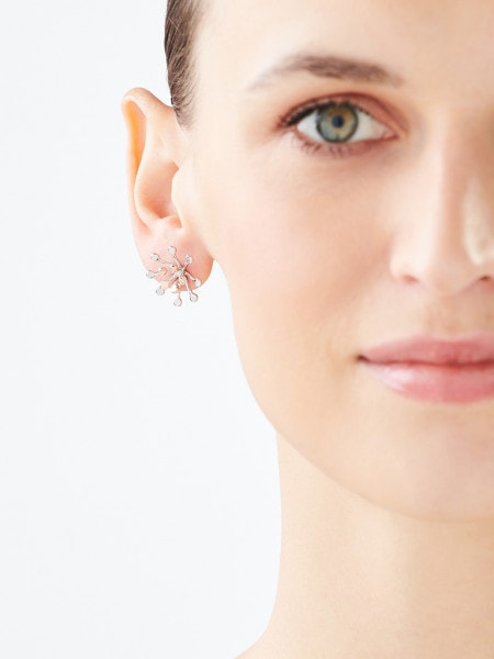 Rhodium-Plated Silver, Gold-Plated Silver Earrings