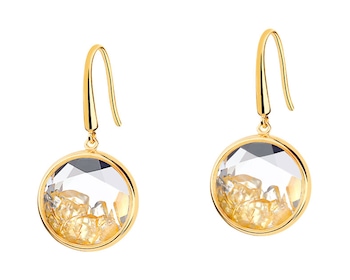 Gold-Plated Brass, Gold-Plated Silver Earrings with Citrine></noscript>
                    </a>
                </div>
                <div class=