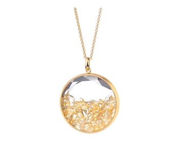 Gold-Plated Brass Necklace with Citrine></noscript>
                    </a>
                </div>
                <div class=