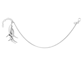 Rhodium Plated Silver Bracelet 
