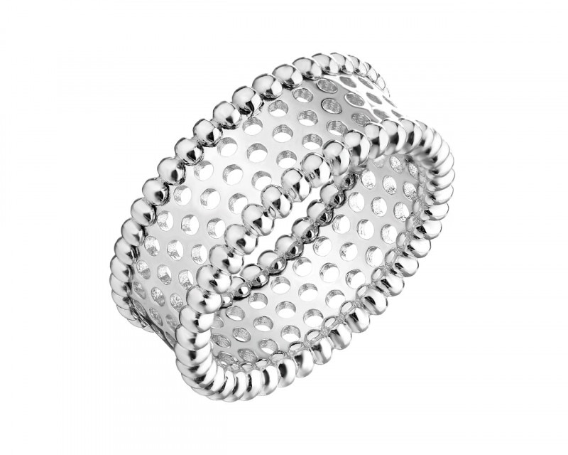 Rhodium Plated Silver Ring 