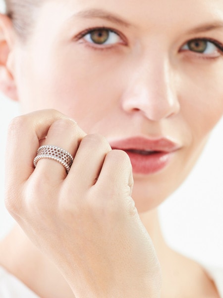 Rhodium Plated Silver Ring 