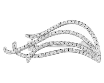 Rhodium Plated Silver Brooch with Cubic Zirconia></noscript>
                    </a>
                </div>
                <div class=