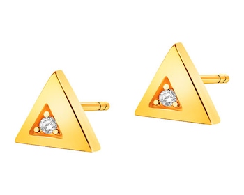 14ct Yellow Gold Earrings with Cubic Zirconia></noscript>
                    </a>
                </div>
                <div class=