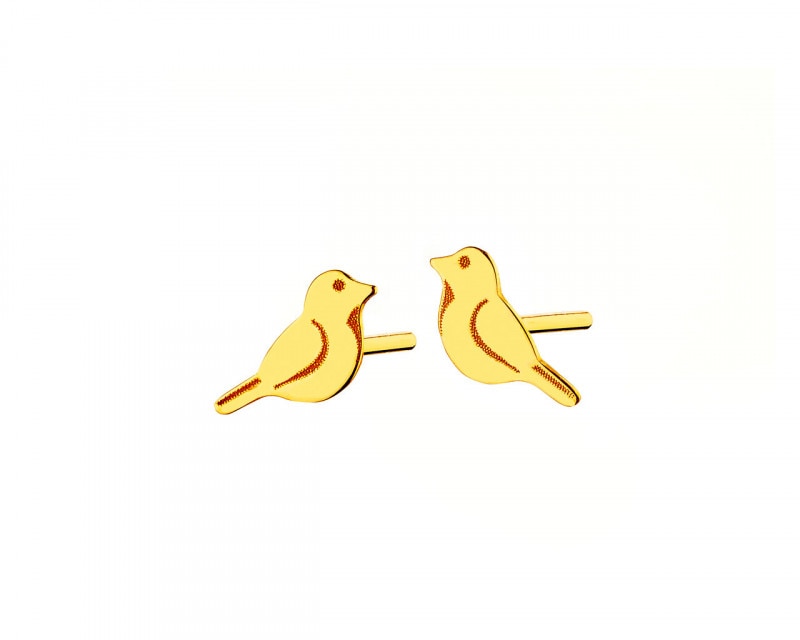 Złote kolczyki - ptaki