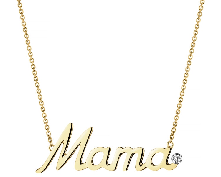 9ct Yellow Gold Celebration with Diamond - 0,005 ct - fineness 9 K