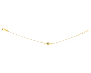 8ct Yellow Gold Bracelet with Cubic Zirconia