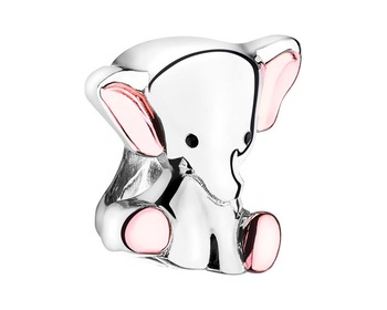 Sterling Silver Beads Pendant - Newborn, Elephant