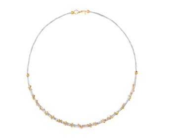 14ct White Gold, Yellow Gold Necklace 