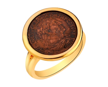 Zlacený prsten z bronzu