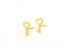 Złote kolczyki - kluczyki