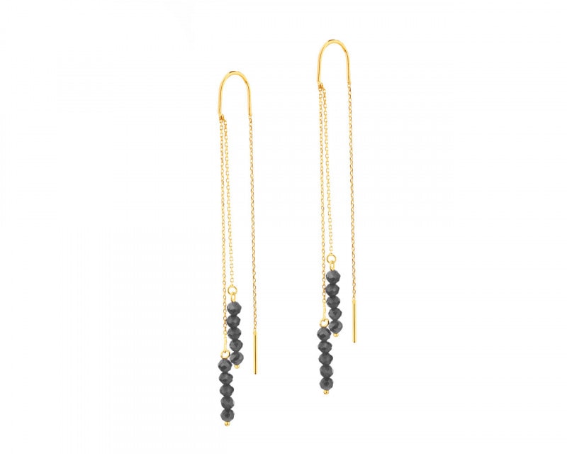 14ct Yellow Gold Earrings with Cubic Zirconia