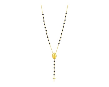 9ct Yellow Gold Necklace with Diamond 0,003 ct - fineness 9 K
