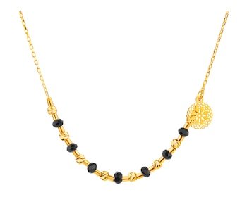 8ct Yellow Gold Necklace with Cubic Zirconia