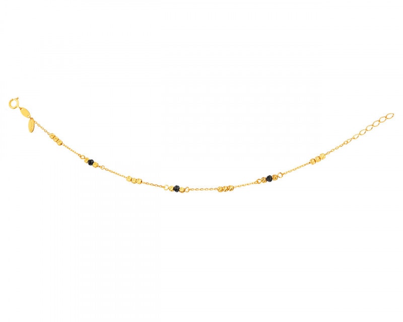 8ct Yellow Gold Bracelet with Cubic Zirconia