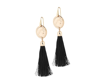 Gold Plated Bronze Champagne Earrings