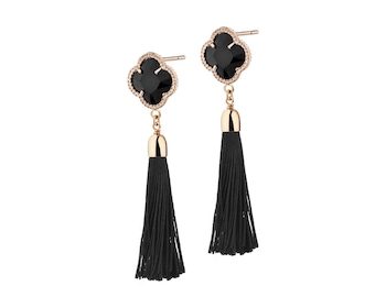 Gold Plated Bronze Champagne Earrings with Crystal></noscript>
                    </a>
                </div>
                <div class=