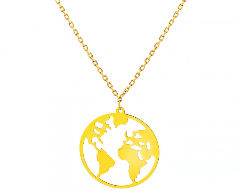 Zlatý náhrdelník - zeměkoule