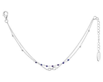 Bransoletka srebrna z lapis lazuli - nieskończoność></noscript>
                    </a>
                </div>
                <div class=