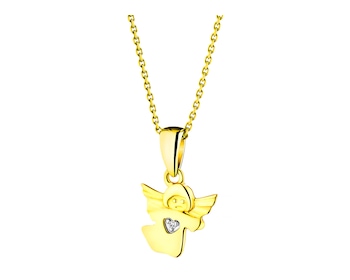 Colgante de oro amarillo con diamante - ángel></noscript>
                    </a>
                </div>
                <div class=